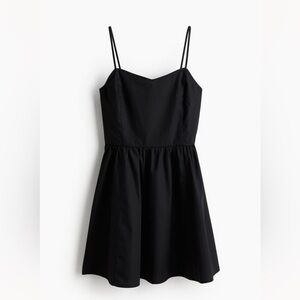 NWT 100% COTON MINI BLACK DRESS